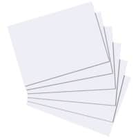 herlitz Karteikarten A4 100 Karten Weiss Blanko 29,7 x 21 cm 100 Stück