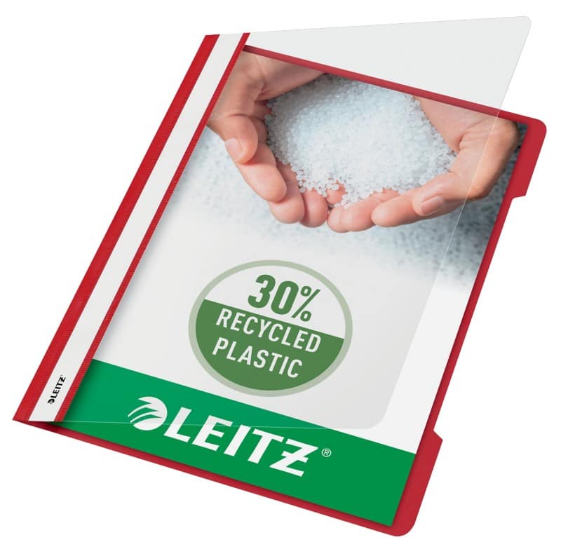 Leitz Standard Plastik-Schnellhefter 4191 A4 Polypropylen 60 Blatt Rot