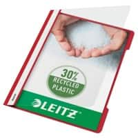 Leitz Standard Plastik-Schnellhefter 4191 A4 PVC 60 Blatt Rot