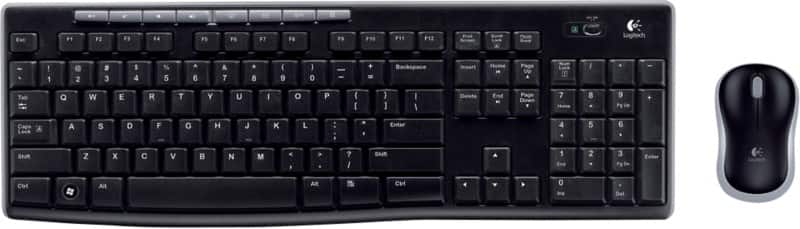 Logitech Wireless Combo Tastatur und Maus Set Kabellos QWERTZ Schwarz MK270