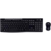 Clavier et souris sans fil Logitech MK270 QWERTZ DE USB 2.0 Nano-récepteur Noir