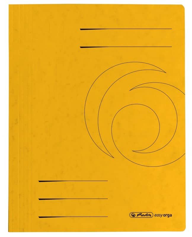 herlitz Schnellhefter DIN A4 Gelb Pressspankarton