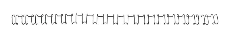 GBC Drahtbinderücken WIREBIND 21LOOP A4 14MM BLACK (100) DIN A4 Schwarz 100 Stück