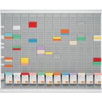 Nobo T-Steckkarten-Büroplaner 80 (B) x 66 (H) cm Grau