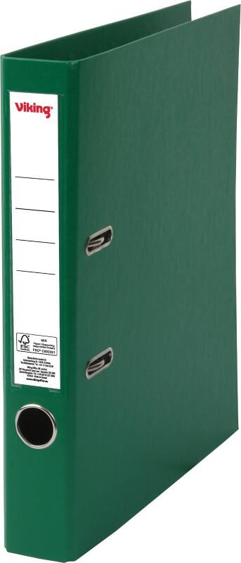 Viking Premium Schmal Ordner A4 50 mm Dunkelgrün 2 Ringe Kunststoff Matt Hochformat