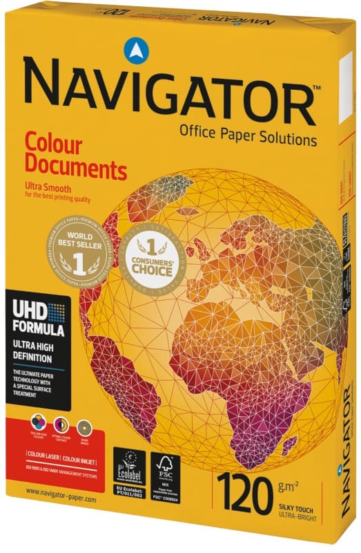 Navigator Colour Documents A4 Druckerpapier 120 g/m² Glatt Weiss 250 Blatt