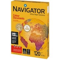 Navigator Farbdokumente DIN A4 Druckerpapier 120 g/m² Glatt Weiß 250 Blatt