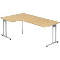 Bureau pied en C Hammerbacher Matrix Ergonomic Érable 2'000 x 1'200 x 720 mm