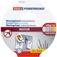 tesa Kraftband Powerbond Indoor Orange 19 mm (B) x 5 m (L) PE (Polyethylen)