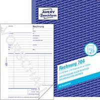 Formulaires de facture AVERY Zweckform 704 Blanc A5 14,9 x 0,9 x 21 cm 2 de 50 Feuilles