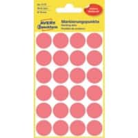 Pastilles autocollantes AVERY Zweckform 3172 Rouge Ø 18 mm 4 Feuilles de 24 Étiquettes