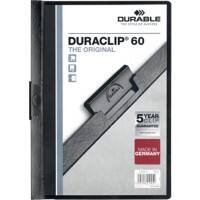 DURABLE Klemmmappe Duraclip 60 Blatt DIN A4 Schwarz