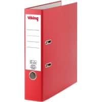 Viking Ordner A4 hoch 75 mm Rot 2 Ringe PP (Polypropylen) Matt Hochformat