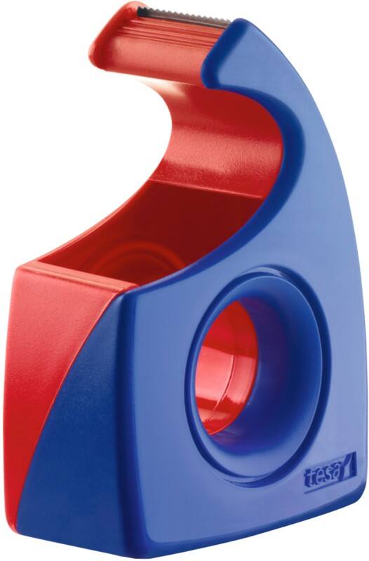 Dévidoir tesa tesafilm Easy Cut Bleu, rouge 19 mm (L) x 10 m (L)