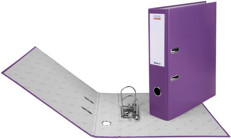 Biella Ordner Breit A4 70 mm Violett 2 Ringe 10341742U Kunststoff