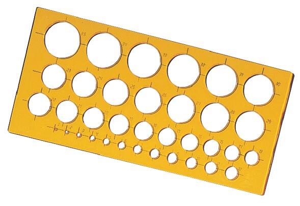 Gabarit de dessin Orange 27 x 0,2 x 13 cm