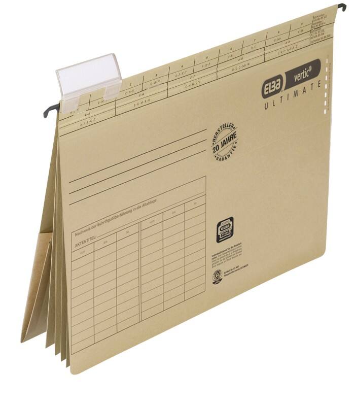 ELBA Personalhängehefter vertic Ultimate A4 Braun Karton 25 Stück