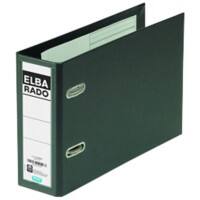 Classeur à levier ELBA Rado Plast A5 75 mm Noir 2 anneaux 100022638 Carton, PP (Polypropylène) Paysage