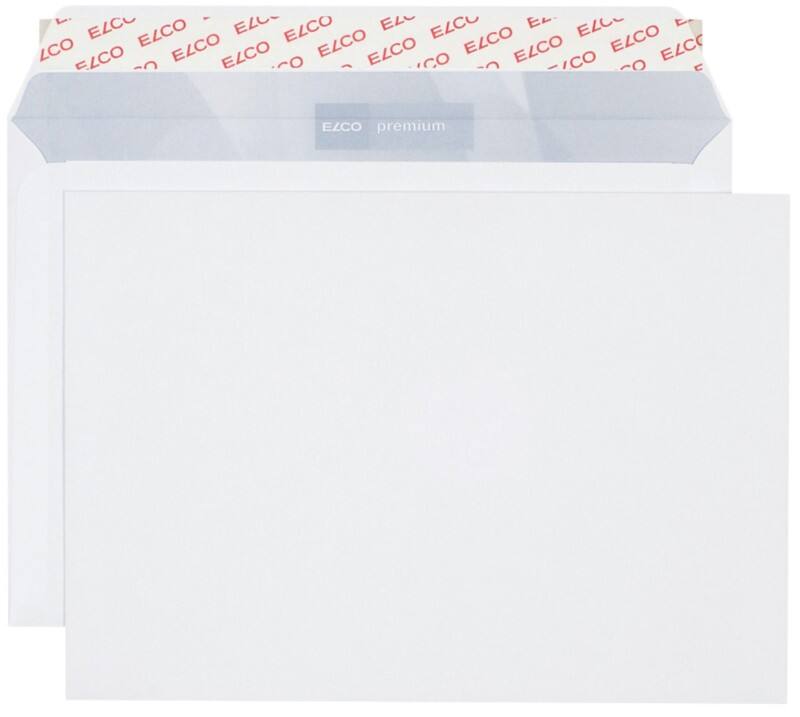 Enveloppes Elco Premium Sans fenêtre C5 229 (l) x 162 (h) mm Bande adhésive Blanc 100 g/m² 500 Unités