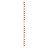 GBC Kunststoff Plastikbinderücken Rot 10 mm 65 Blatt DIN A4 100 Stück