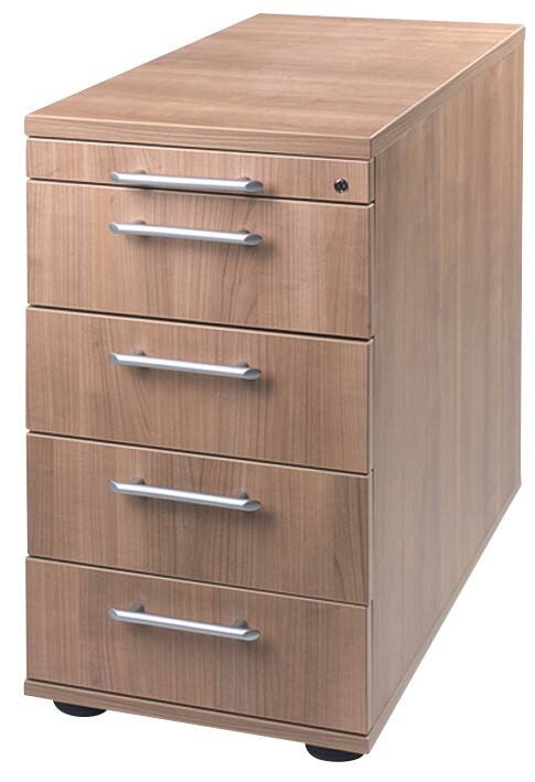 Caisson à tiroirs Hammerbacher 5 428 x 800 x 760 mm Noyer