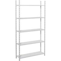ARNO SPACE Arno Regale 5 Fachböden Verzinkt 1.000 x 600 x 2.000 mm Grau