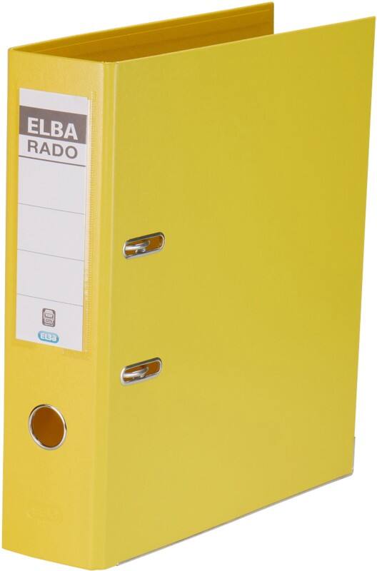 ELBA Rado Plast Ordner Breit A4 80 mm Gelb 2 Ringe Rado Plast PVC (Polyvinylchlorid) Hochformat