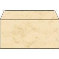 Enveloppes Sigel Sans fenêtre DL 220 (l) x 110 (h) mm Gommée Beige marbré 90 g/m² 50 Unités