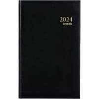 Brepols Buchkalender 2025 A5 1 Tag / 1 Seite Deutsch, Englisch, Französisch, Italienisch, Spanisch Schwarz