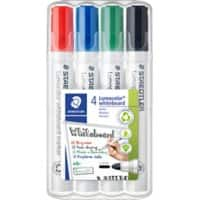 STAEDTLER Whiteboard Marker Lumocolor 351 Rundspitze Farbig assortiert 4 Stück