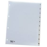 Kolma Register Vista DIN A4 Transparent 10-teilig Perforiert Kolmaflex 1 bis 10