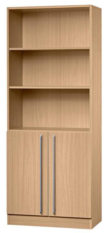 Armoire de classement Hammerbacher Matrix Aggloméré, Métal, Résine de mélamine 4 Étagères 800 x 420 x 2004 mm Hêtre Brun