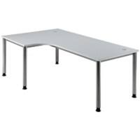 Bureau Hammerbacher Matrix Gris clair 2000 x 1200 x 760 x 68 - 76 mm