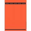 Leitz PC-beschriftbare Selbstklebende Rückenschilder 1688 Lang Für Leitz 1050 Qualitäts-Ordner Rot 39 x 285 mm 125 Stück