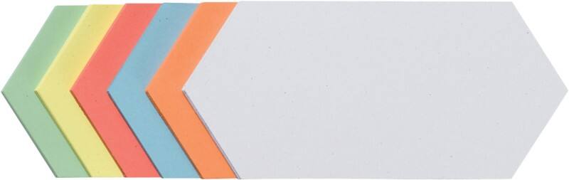 Franken Selbstklebend Moderationskarten 20,5 x 9,5 cm Papier Farbig assortiert 300 Stück