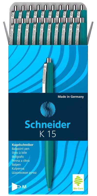 Schneider Kugelschreiber K15 0.5 mm Grün 20 Stück
