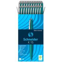 Stylo à bille Schneider Rétractable Vert 0,5 mm Moyen Bille Rechargeable 20 Unités