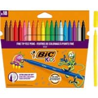 BIC Filzstift Visa 2 mm Farbig assortiert 18 Stück