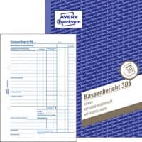 AVERY Zweckform Kassenbuch 305 Weiss A5 Perforiert 50 Blatt