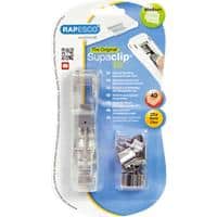 Rapesco Supaclip Clip-Spender Transparent 200 mm 1 Spender & 25 Edelstahl-Clips