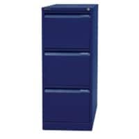 Bisley Hängeregistraturschrank 3 Schubladen Oxfordblau 413 x 622 x 1.016 mm