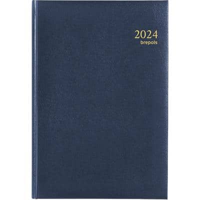 Brepols Minister Buchkalender 2024 A5 1 Tag / 1 Seite Deutsch, Englisch, Französisch, Italienisch, Niederländisch, Spanisch Blau 0.218.1256.06.6.0