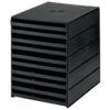 Styro Schubladenbox Styroval Kunststoff Schwarz 24,6 x 32,3 x 33,5 cm