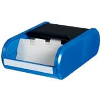 Boîte pour cartes de visite helit Noir, bleu pour 300 Cartes 13,6 x 24 x 6,7 cm