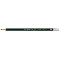 Crayon graphite avec gomme Faber-Castell 9000 HB Noir