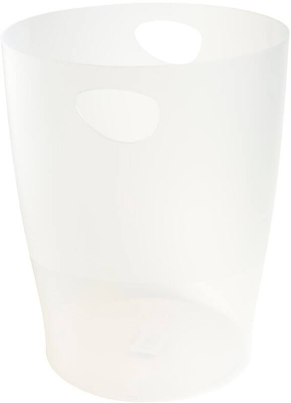 Exacompta Abfalleimer Classic PP (Polypropylen) Weiss 26,3 x 26,3 x 33,5 cm