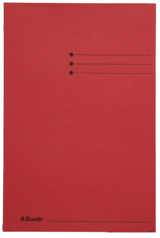 Chemise à 3 rabats Leitz Folio Rouge Carton 23,5 x 35 cm 50 Unités