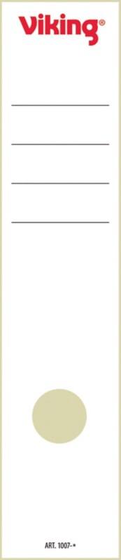 Étiquettes pour dos de classeur Viking A4 60 mm Blanc 10 Unités