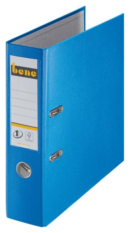 Bene No.1 Power Ordner Breit A4 80 mm Blau 2 Ringe 291400 Kunststoff Hochformat