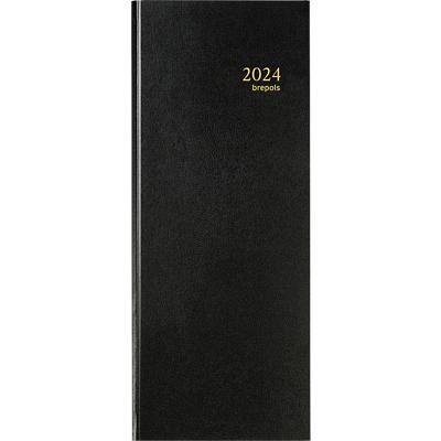 Brepols Buchkalender 2024 1 Tag / 1 Seite Deutsch, Englisch, Französisch, Niederländisch Schwarz